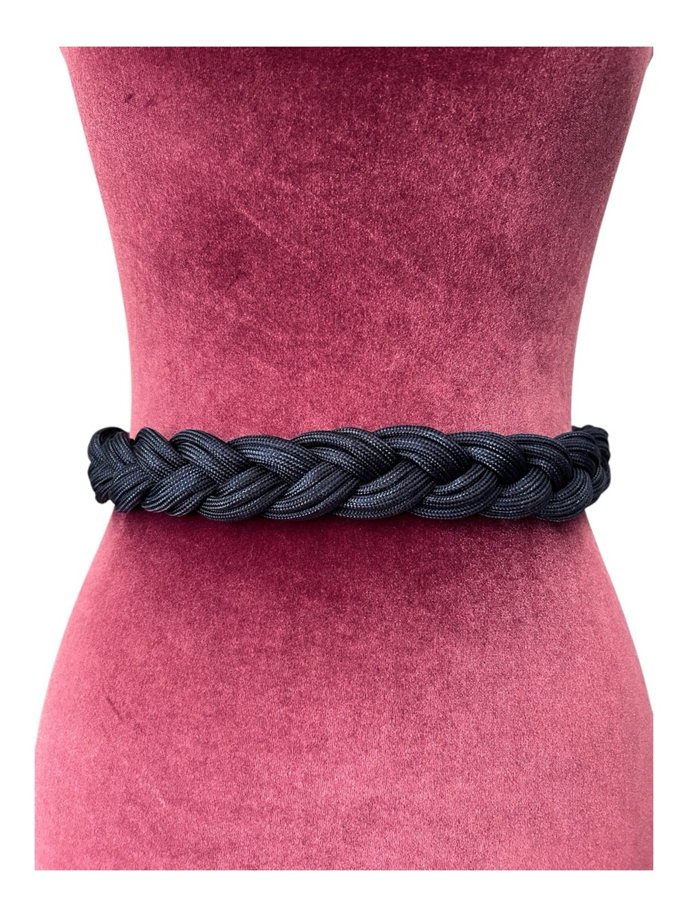 LaRue Navy Blue Braided Cord Statement Belt Size 1XX
